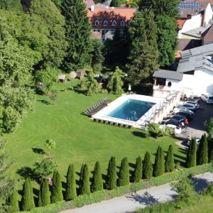 Gartenansicht aus der Vogelperspektive